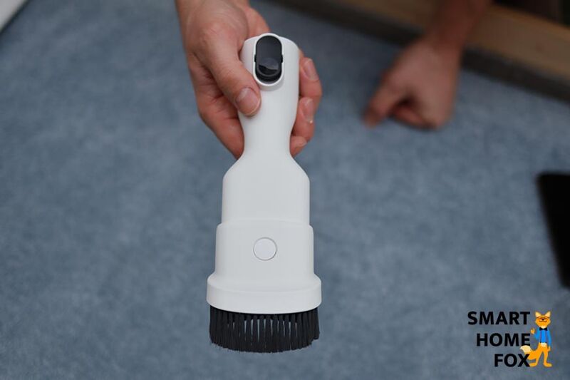 Bristles extended on the multi-tool